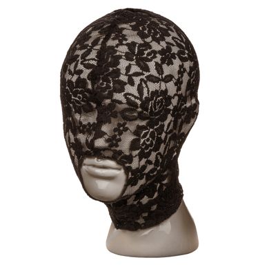 Мереживна маска із закритими очима Scandal з відкритим ротом, чорна, OS