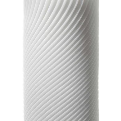 Мастурбатор хай-тек рельєфний Zen 3D Tenga, білий, 15 х 7 см