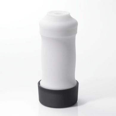 Мастурбатор хай-тек рельєфний Zen 3D Tenga, білий, 15 х 7 см