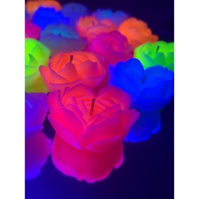 Свічка троянда люмінесцентна GlowKink 62 г, низькотемпературна, L, для БДСМ, персикова