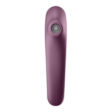 Вакуумний кліторальний стимулятор із вібрацією Satisfyer Dual Kiss, марсаловий