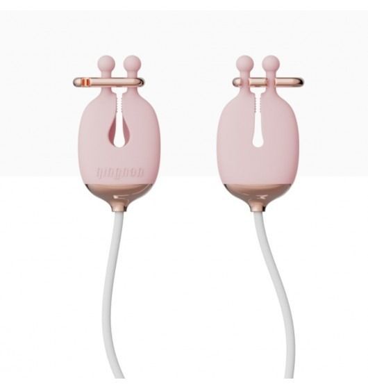 Затискачі для сосків з вібрацією Qingnan No.2 Vibrating Nipple Clamps Pink