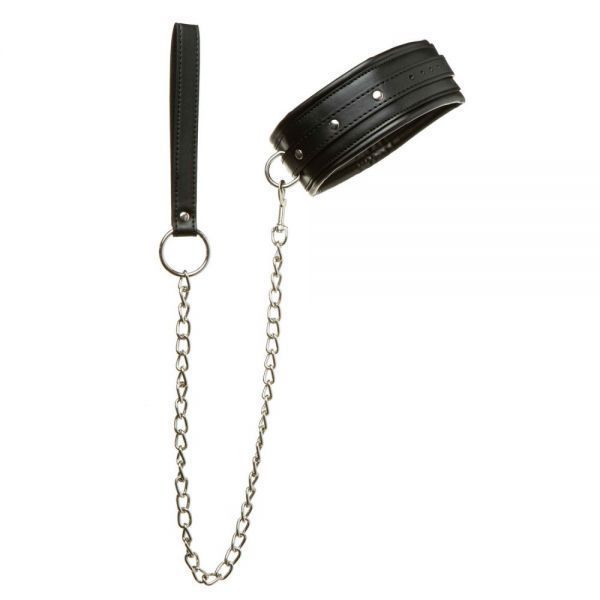 Ошейник&nbsp;с&nbsp;поводком Luxury Fetish Rivet and Style