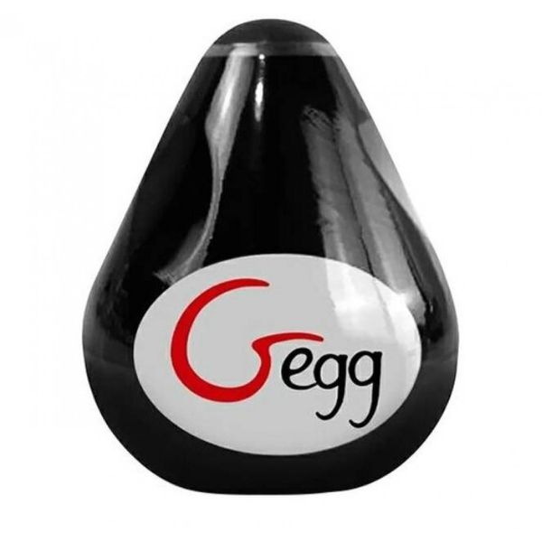 Мастурбатор багаторазовий яйце Gegg - Чорний (При покупці 3 ЕД) подарунок за 1 грн