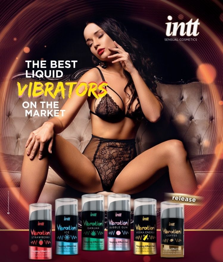 Жидкий вибратор Intt Vibration Strawberry 15 мл