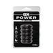Эрекционное кольцо многоярусное Chisa GK Power, с рельефом, черный