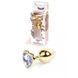 Анальная пробка S с фиолетовым камнем Boss of toys Jewellery