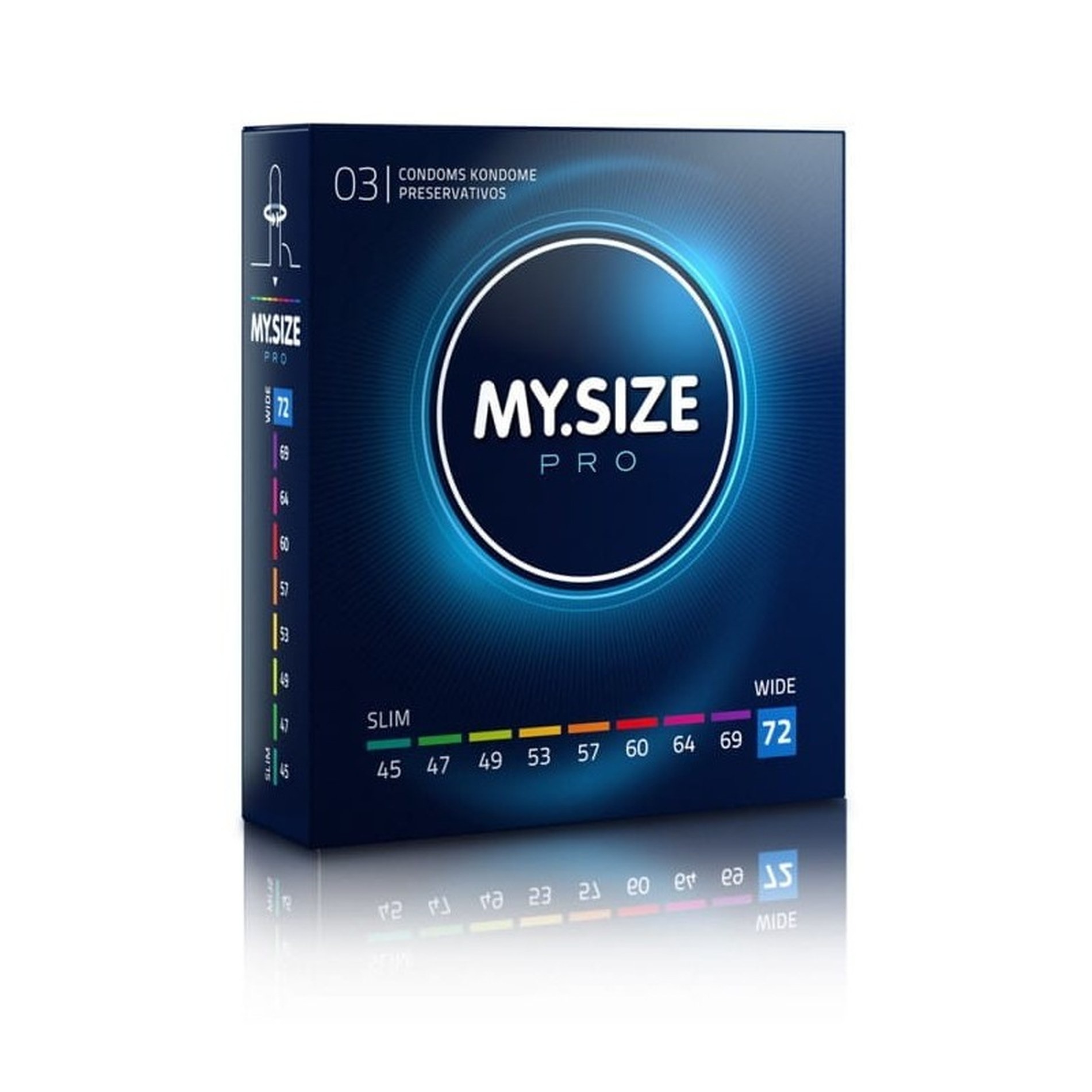 Презервативи латексні My.Size Extra Large 72 мм (ціна за упаковку, 3 шт.)