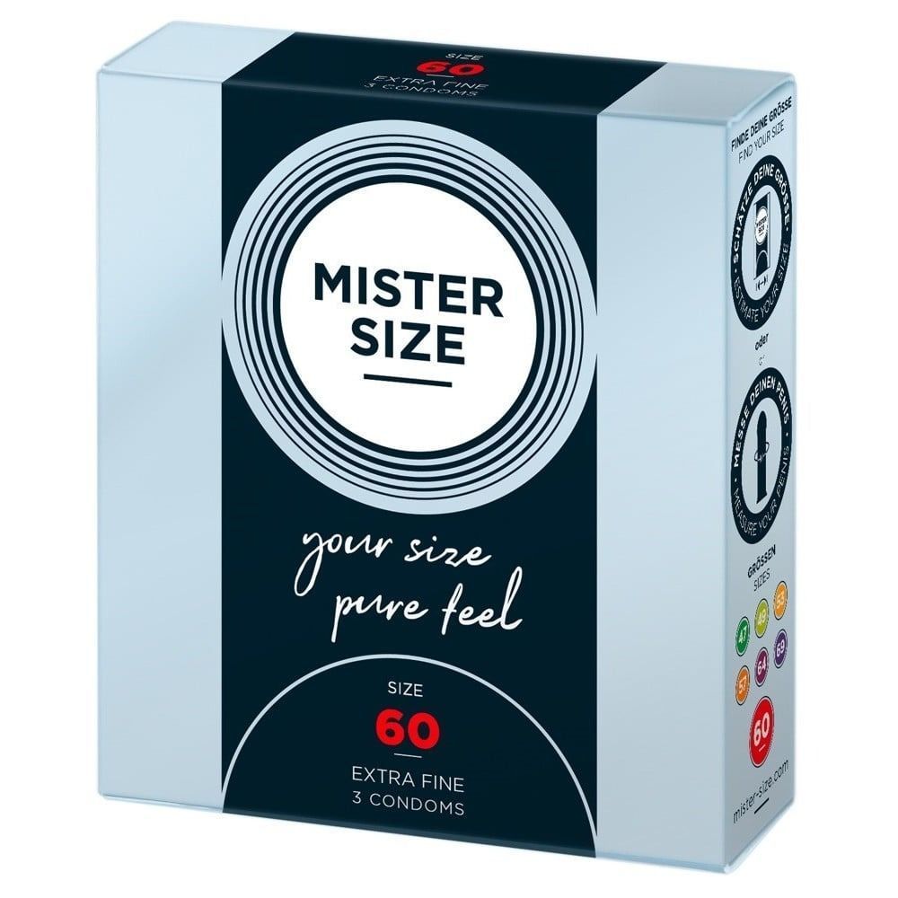 Презервативи латексні Mister Size 60 мм ультра тонкі (ціна за упаковку, 3 шт.)