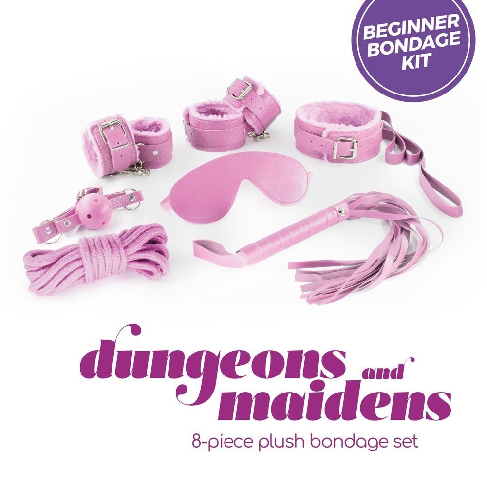 Комплект для БДСМ CRUSHIOUS Dungeons & Maidens розовый, 8 предметов