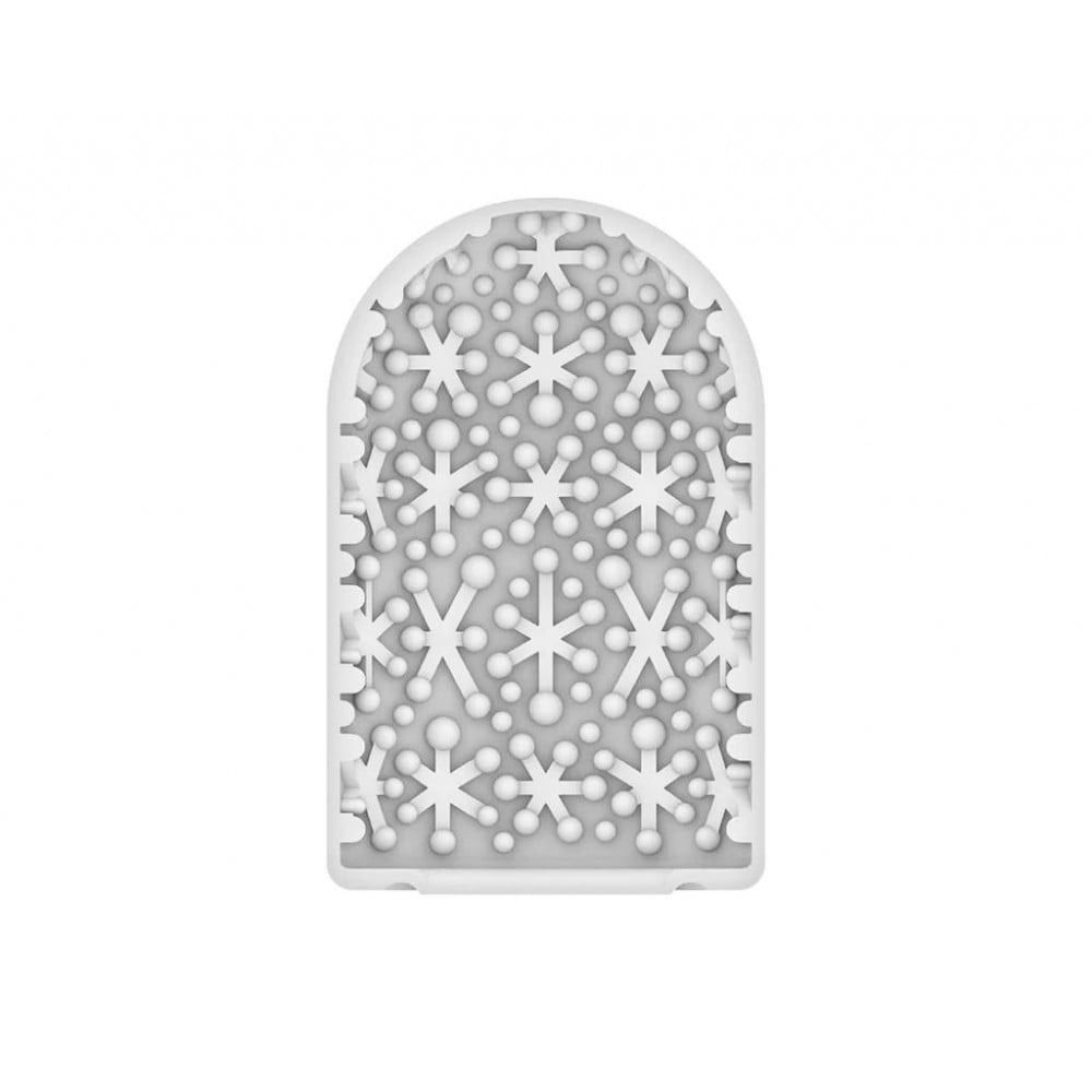 Мини мастурбатор нереалистичный Tenga Pocket Spark Beads, с рельефом, белый