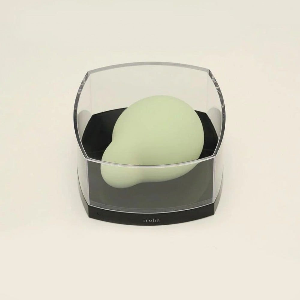 Вибратор для клитора Iroha Midori Tenga, медицинский силикон, зеленый