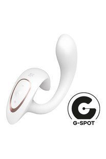 Вибратор двойной стимуляции Satisfyer G for Goddess 1 точки G и клитора, белый