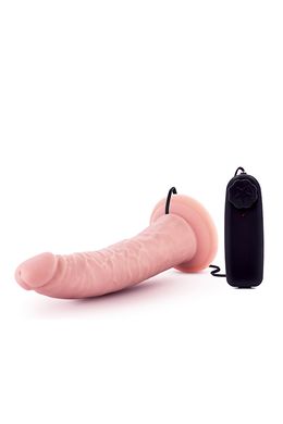 Вибратор Dr. Skin 7 Inch Realistic Vibrating Dildo with Suction Cup Vanilla