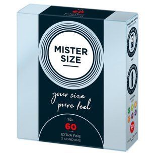 Презервативи латексні Mister Size 60 мм ультра тонкі (ціна за упаковку, 3 шт.)