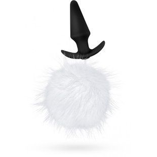 T330675 анальна пробка з помпоном POM PLUGS FUR POM Pom WHITE