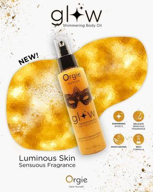 Шиммер-масло для тела Orgie Glow с ароматом-афродизиаком, 110 мл