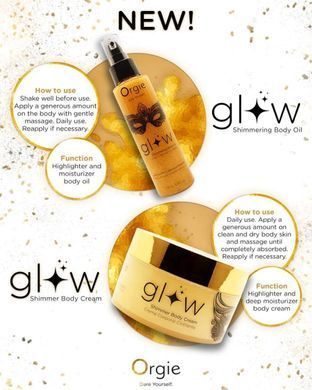 Шиммер-масло для тела Orgie Glow с ароматом-афродизиаком, 110 мл