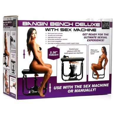 Секс-машина стілець Deluxe Bangin' Bench with Sex Machine мультишвидкісна