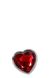 Анальная пробка с камнем A&E RED HEART GEM ANAL PLUG SMALL