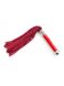 Флоггер DS Fetish Leather flogger suede red