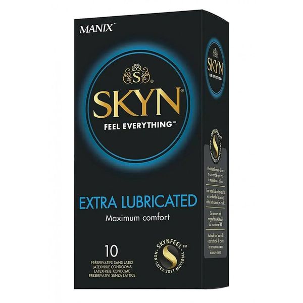 Презервативи безлатексні Skyn Extra Lubricated, з додатковим мастилом (ціна за пачку, 10 шт.)