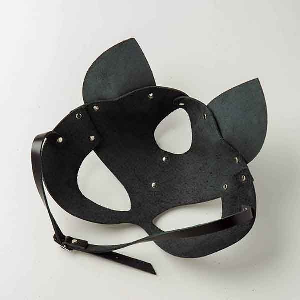 Маска Кошка Leather, Black