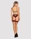 Комплект кружевной с поясом для чулок Obsessive Sugestina 3-pcs set L/XL