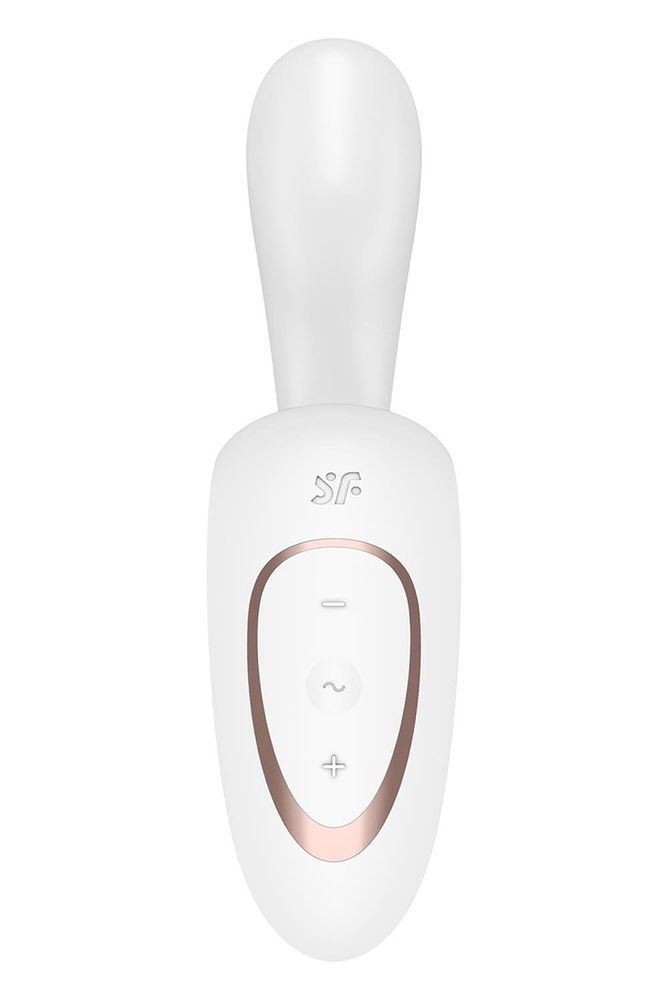 Вибратор двойной стимуляции Satisfyer G for Goddess 1 точки G и клитора, белый