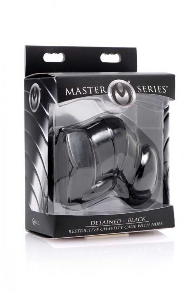 Пояс вірності чоловічий Master Series Detained, чорний