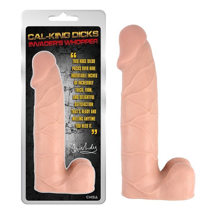Фаллоимитатор&nbsp;Гигант из киберкожи Chisa Cal-king&nbsp;Dicks&nbsp;Invader's&nbsp;Whopper, бежевый