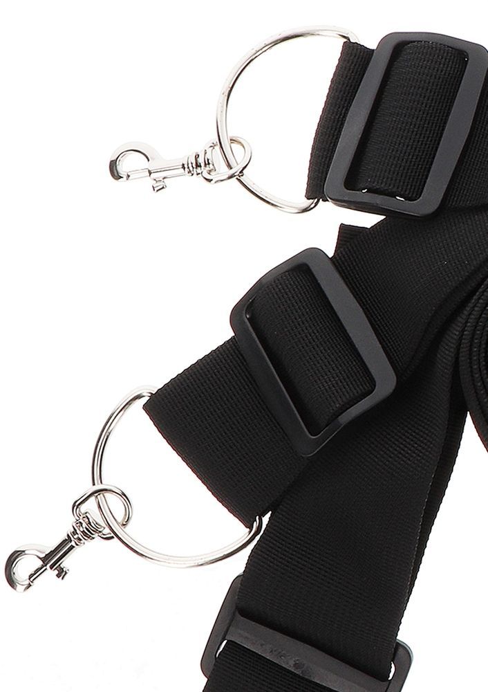 Фиксаторы на кровать с карабинами. черные Bed Restraints Taboom