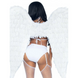 Крылья ангела из перьев Leg Avenue White Feather Wings - Hvit