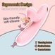 Вібратор-кролик BeYourLover Anita з вакуумом, фрикціями і підігрівом, рожевий, 22,2 &times; 8 см