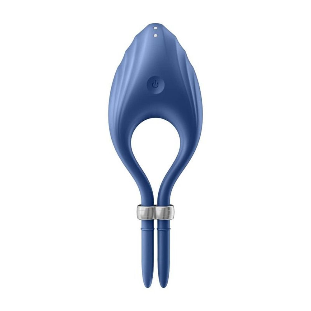 Регулируемое эррекционное кольцо с вибрацией Satisfyer Duelist, синий