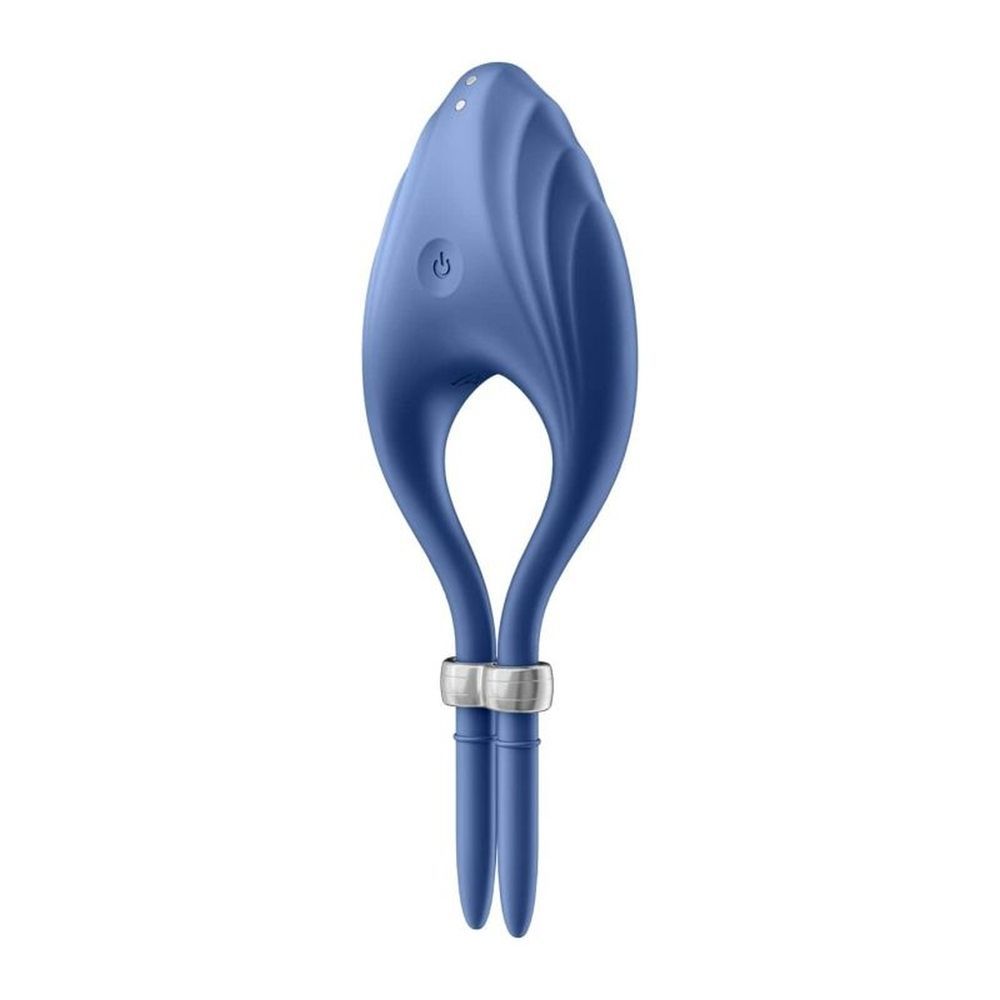 Регулируемое эррекционное кольцо с вибрацией Satisfyer Duelist, синий