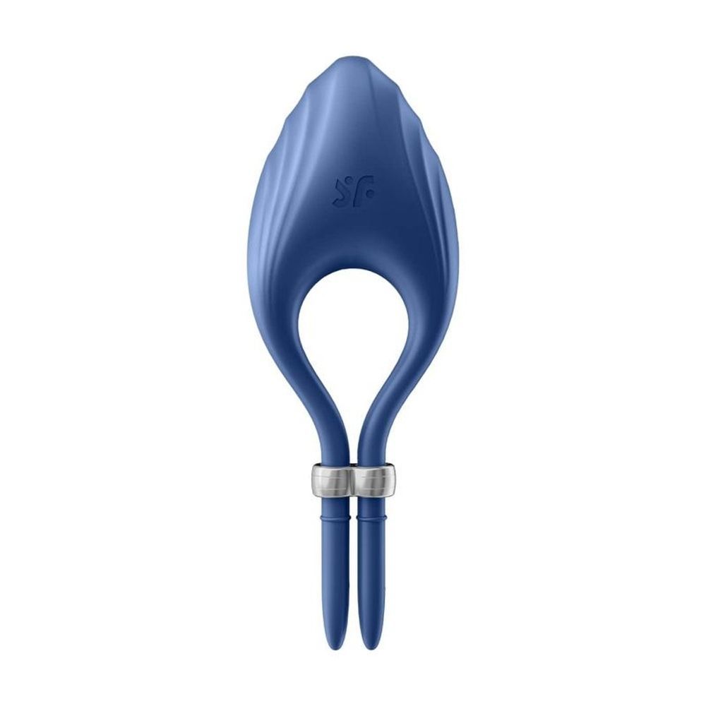 Регулируемое эррекционное кольцо с вибрацией Satisfyer Duelist, синий