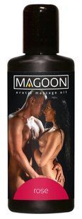 Эротическое массажное масло Magoon Rose с ароматом розы, 100 мл