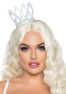 Корона Leg Avenue Faux зі стразами, срібляста