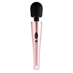 Вібратор-мікрофон Rosy Gold, силіконовий, рожево-чорний, 30 см