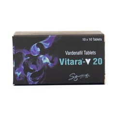 Таблетки для потенции Vitara-20 Vardenafil (цена за 1 пластину , 10 таблеток)