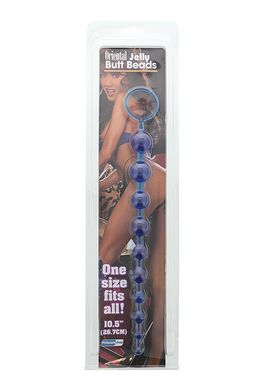 Анальная цепочка Oriental Jelly Butt Beads 10.5, BLUE