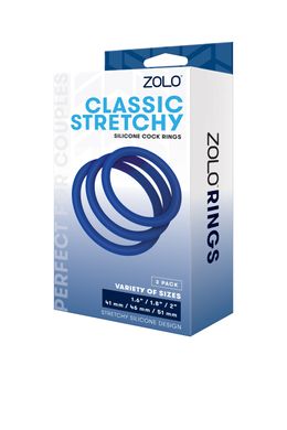 Набір ерекційних кілець ZOLO CLASSIC STRETCHY SILICONE COCK RING