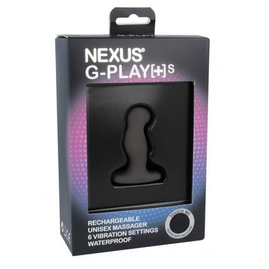 Массажер простаты с вибрацией Nexus G-Play Plus s Black, макс діаметр 2,3 см