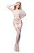 Панчохи білі Ballerina's Secret 20 den з мереживним верхом на силіконовій стрічці, S/M