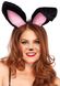 Вушки кролика One Size Plush Bunny Rabbit Ears Headband від Leg Avenue, рожево-чорні