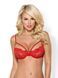 Мереживний бюстьє Obsessive 829-BRA-3 червоний, S/M