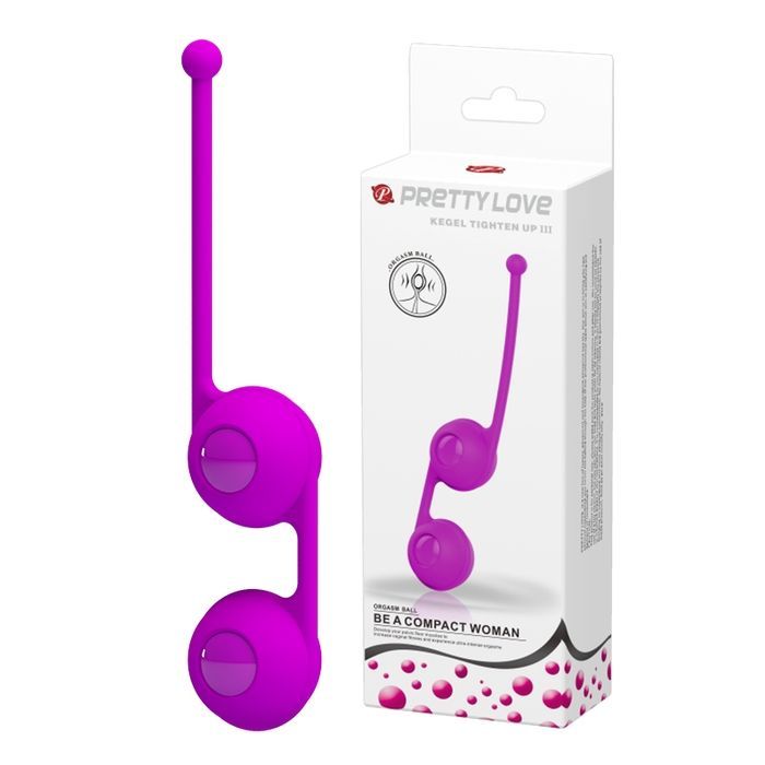 Вагінальні кульки Pretty Love Kegel фіолетові