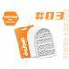 Мини-мастурбатор нереалистичный Daubao Pocket Genius с рельефом сот, белый, 52,5 &times; 81,5 &times; 11 мм