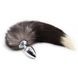 F61280 Анальная пробка с хвостом Енот, Raccoon Tail M